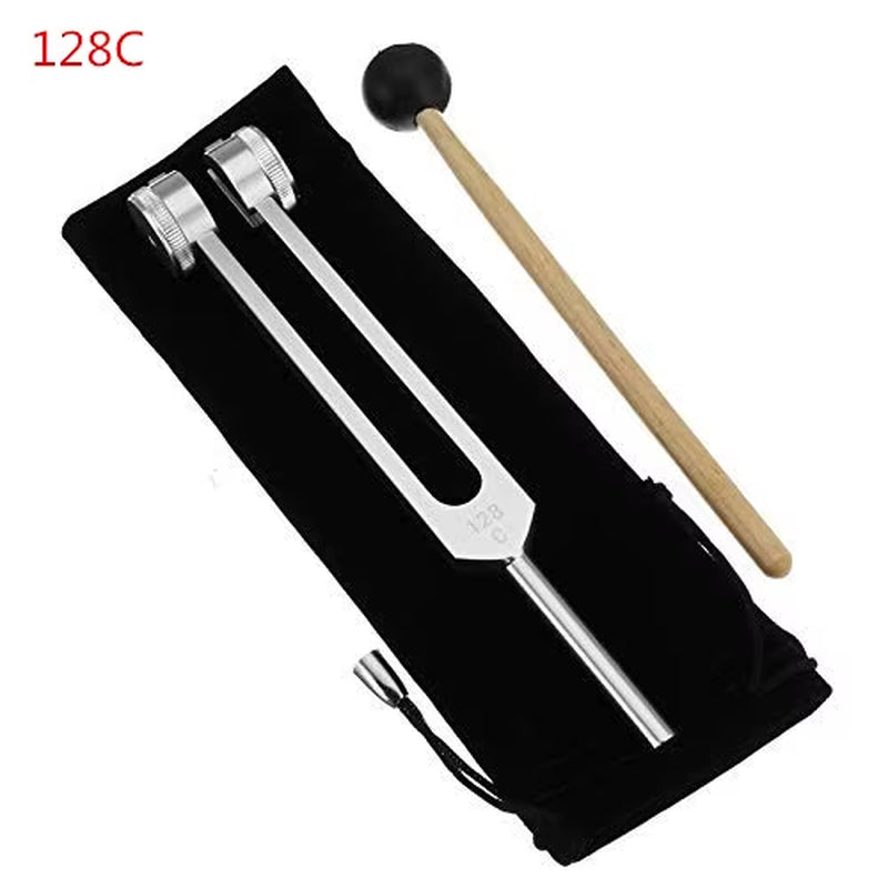 Aluminum Medical Tuning Fork 128 Hz / 256 Hz / 512 Hz Chakra Hammer Ball Diagnostic Tool for Sound Healing Therapy Health Care