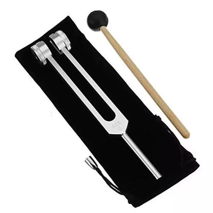 Aluminum Medical Tuning Fork 128 Hz / 256 Hz / 512 Hz Chakra Hammer Ball Diagnostic Tool for Sound Healing Therapy Health Care